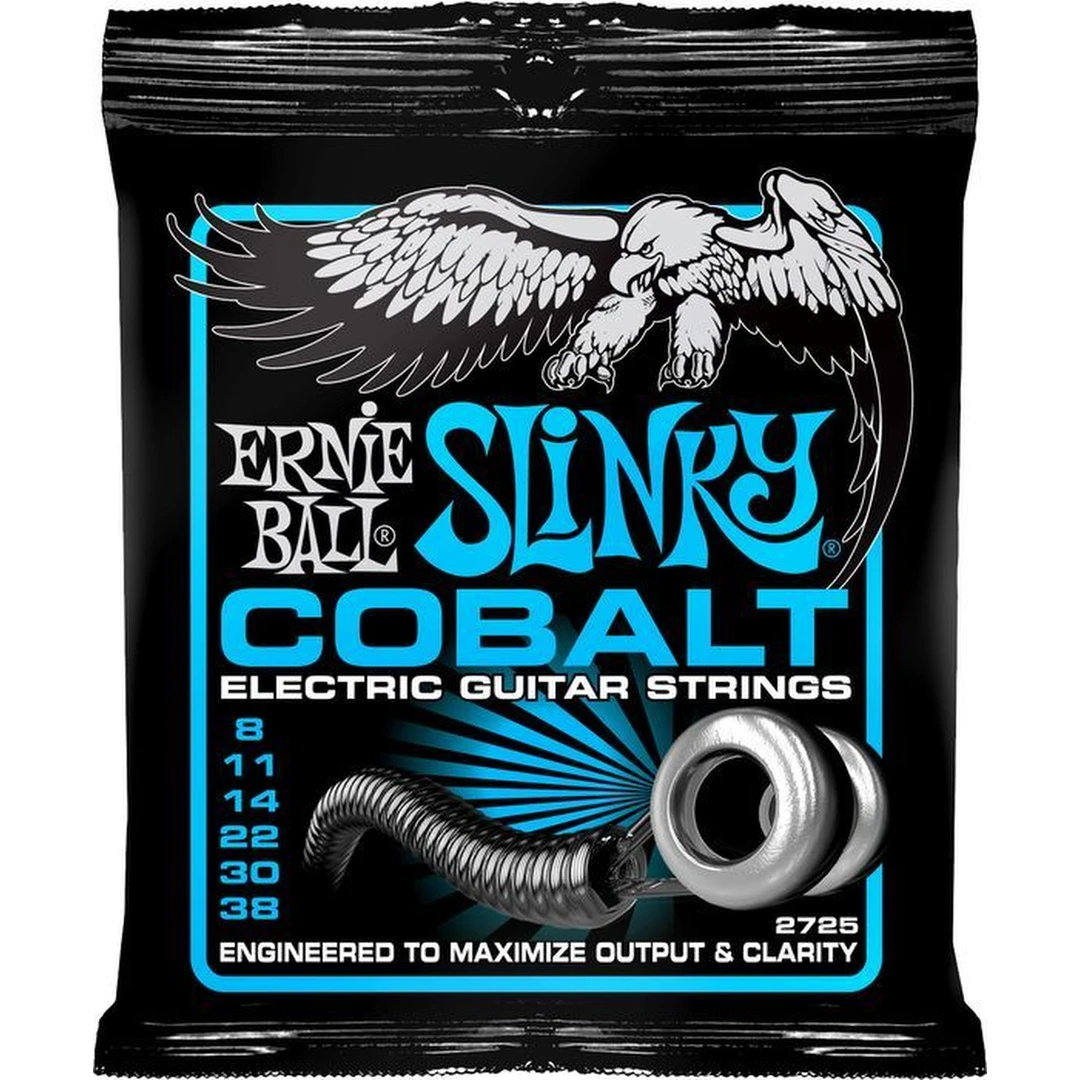Струны для электрогитары Ernie Ball 2725 Cobalt Extra Slinky 8-38