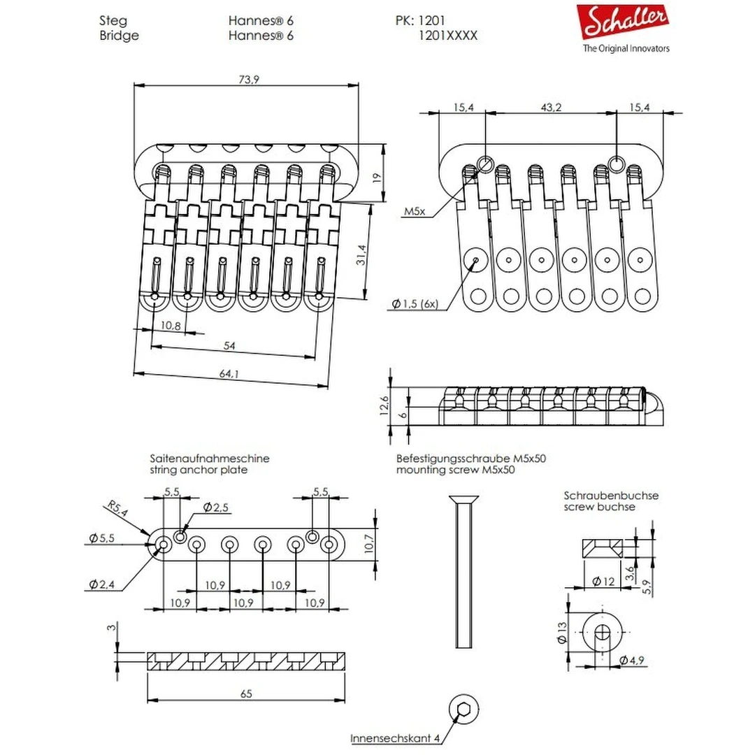 Бридж Schaller Hannes 6 12010200