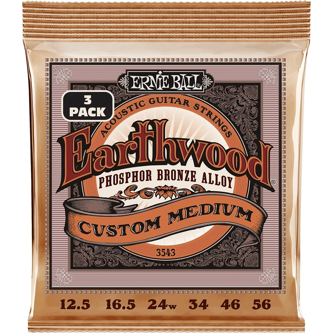 Струны для акустической гитары Ernie Ball 3543 12.5-56