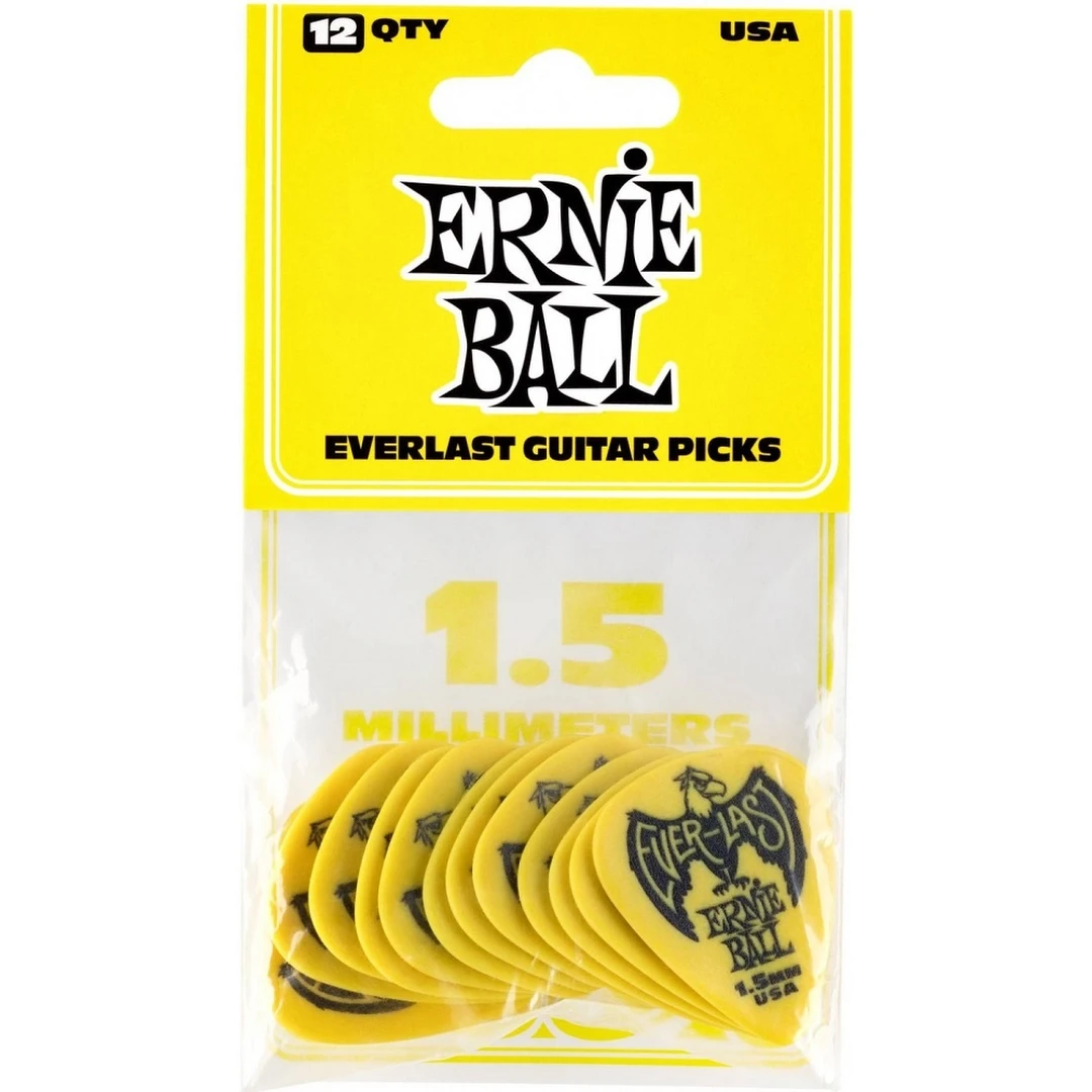 Набор медиаторов Ernie Ball 9195 1.50 Yellow Everlast