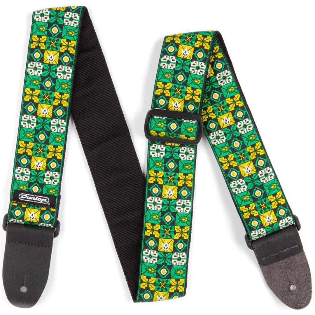 Ремень для гитары Dunlop D67-01GN Winterland Green