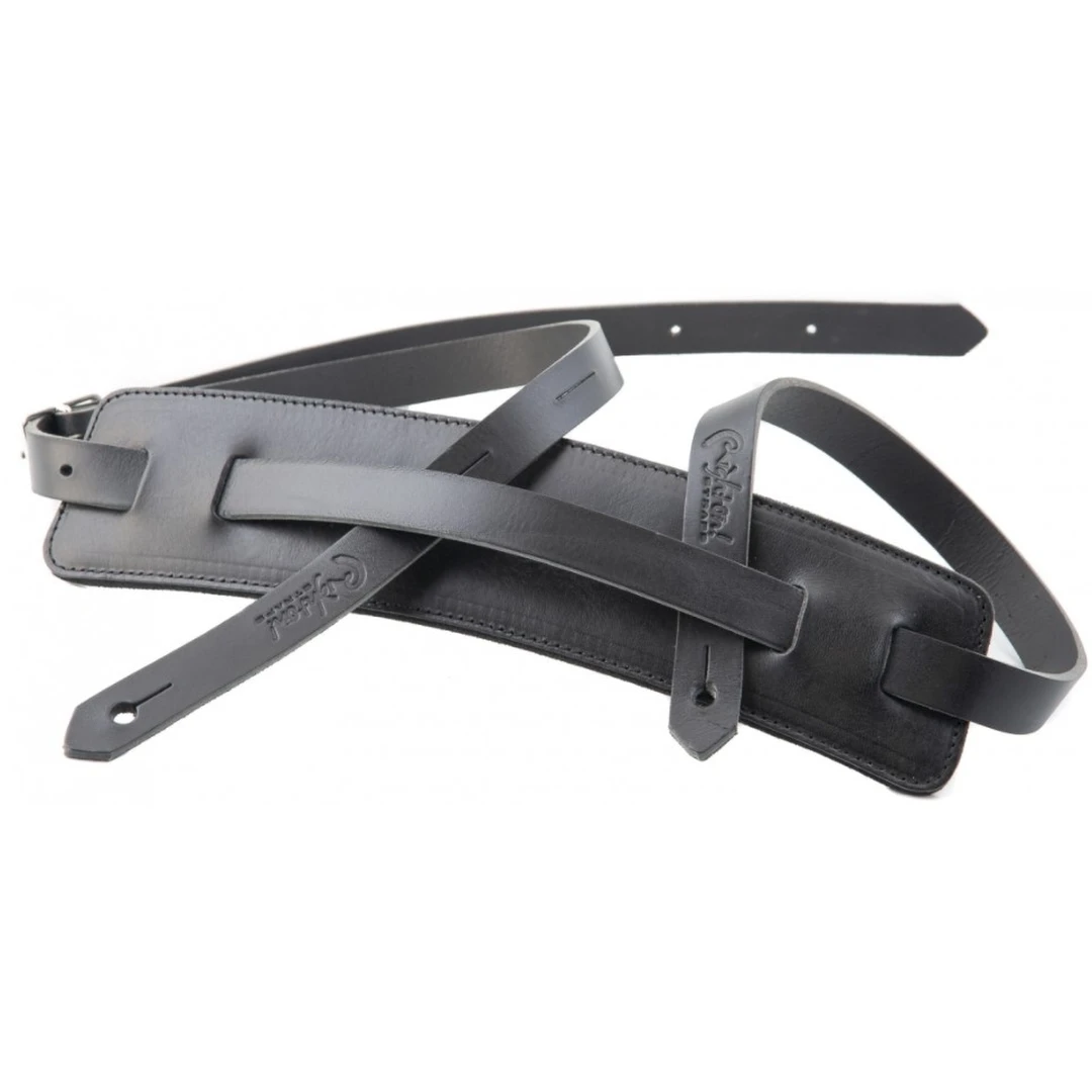 Ремень для гитары RightOn Straps Steady Leathercraft Slim Black