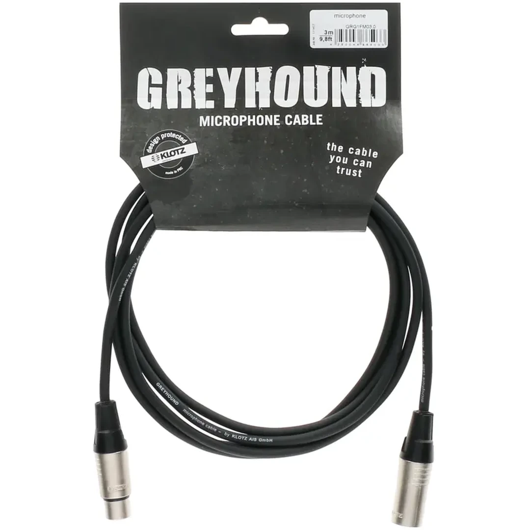Микрофонный кабель Klotz Greyhound LPXGRG1FM-0300