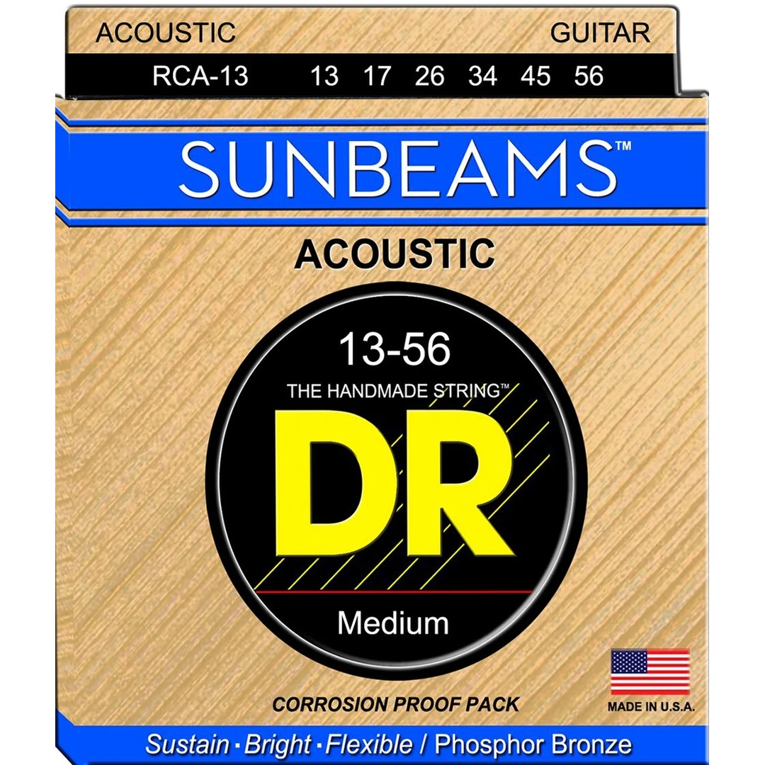 Струны для акустической гитары DR Sunbeam RCA-13 13-56