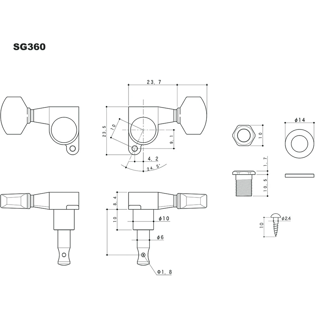 Колки Gotoh SG360-07-C L6