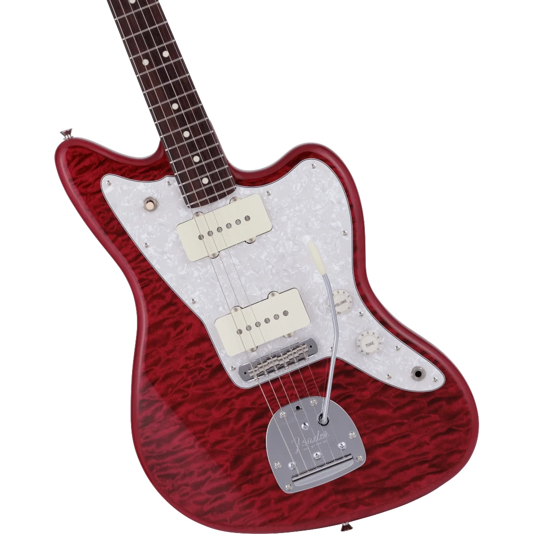 Электрогитара Fender 2024 MIJ Hybrid II Jazzmaster Quilt Red Beryl Made in Japan