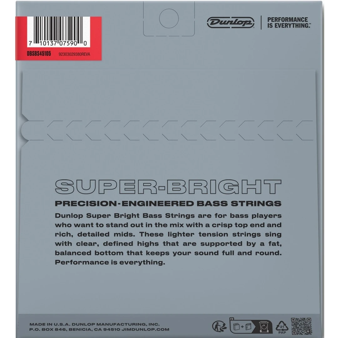 Струны для бас-гитары Dunlop DBSBS45105 45-105