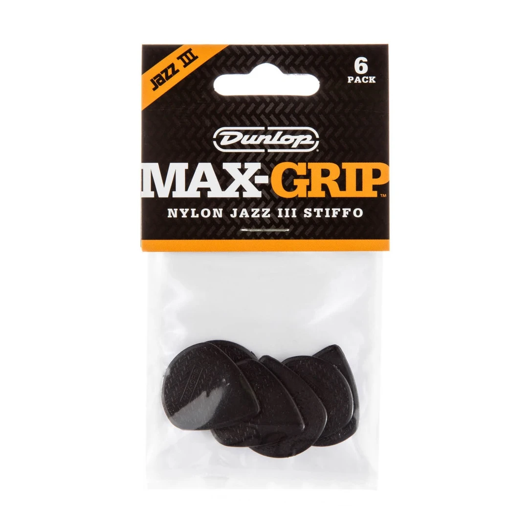 Набор медиаторов Dunlop 471P3S Max Grip Stiffo Jazz III 1.38