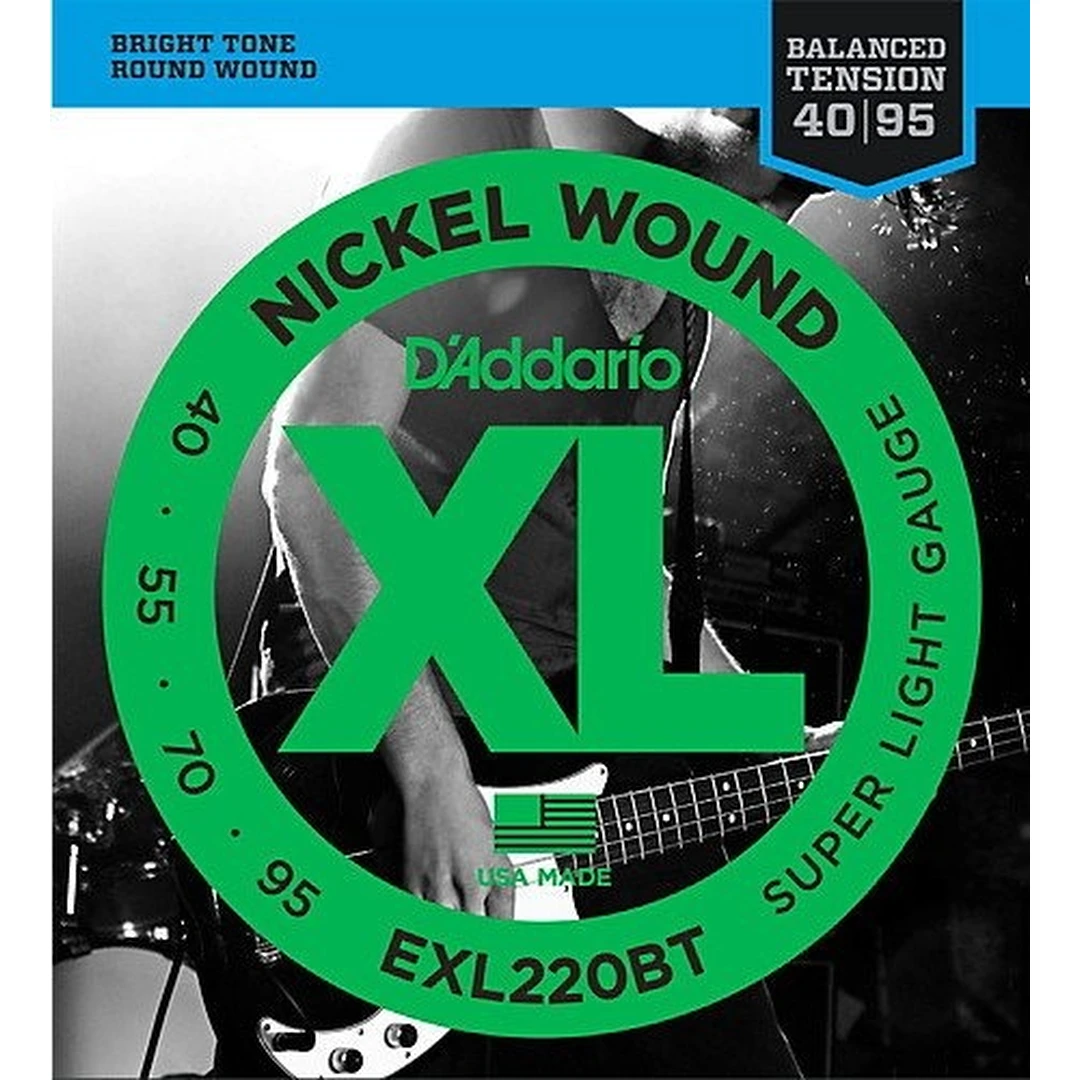 Струны для бас-гитары D’Addario EXL220BT 40-95