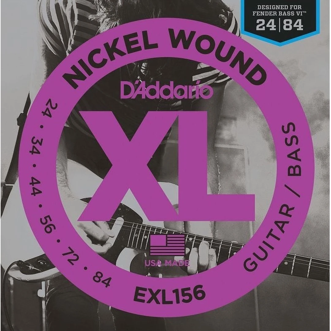 Струны для бас-гитары D’Addario EXL156 24-84