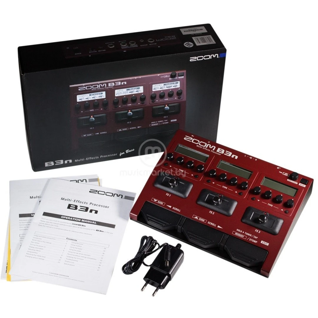 Процессор эффектов для бас-гитары Zoom B3n