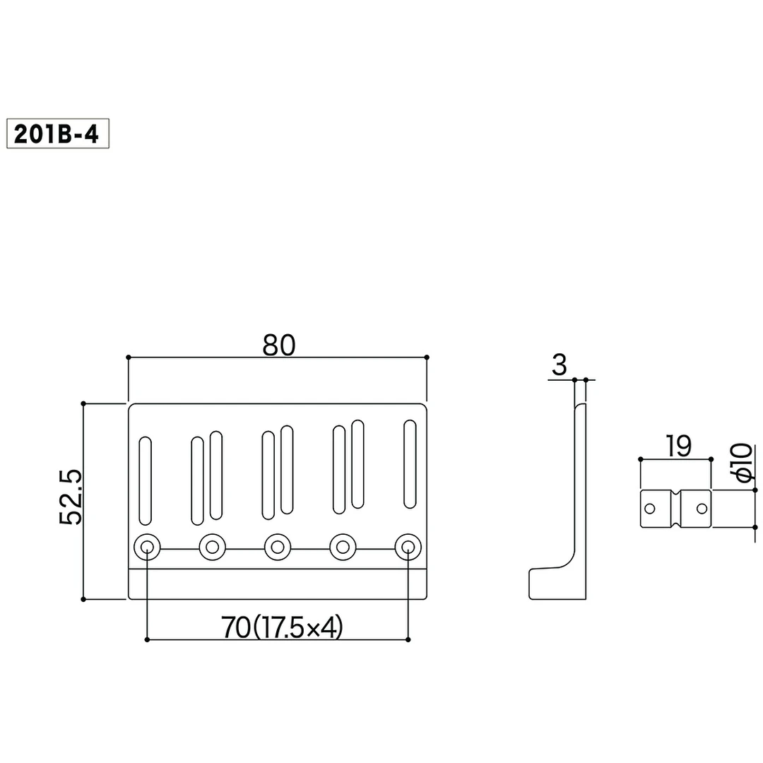 Бридж Gotoh 201B-4 C Bass