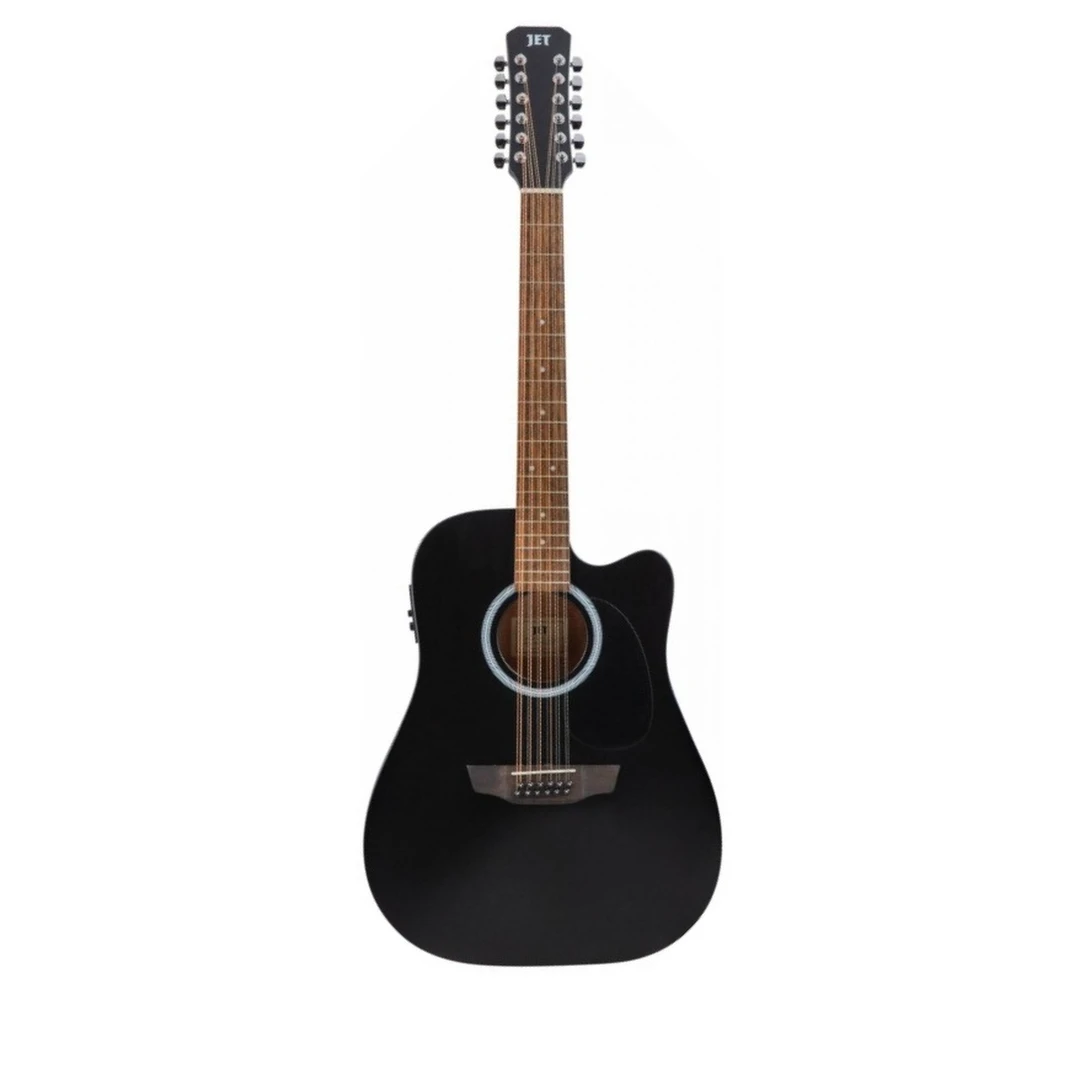 12-струнная электроакустическая гитара Jet JDEC-255/12 BKS
