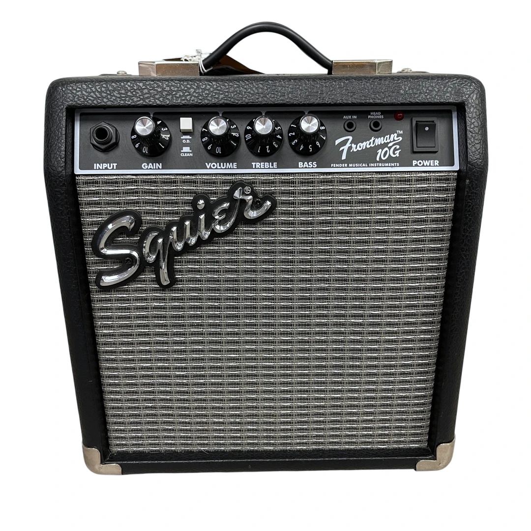 Гитарный набор Fender Squier Sonic Strat MN WPG BLK + Комбоусилитель и аксессуары