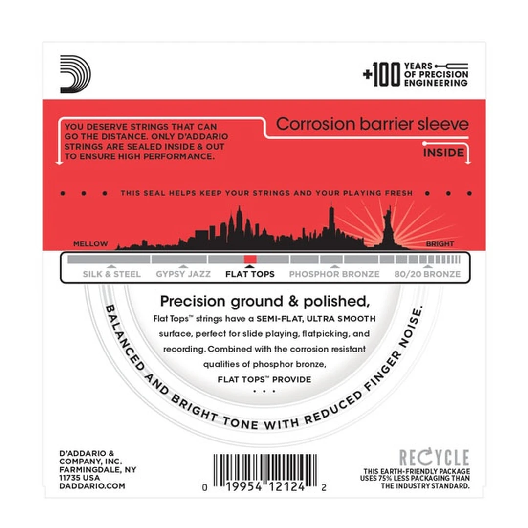 Струны для акустической гитары D'Addario EFT17 13-56