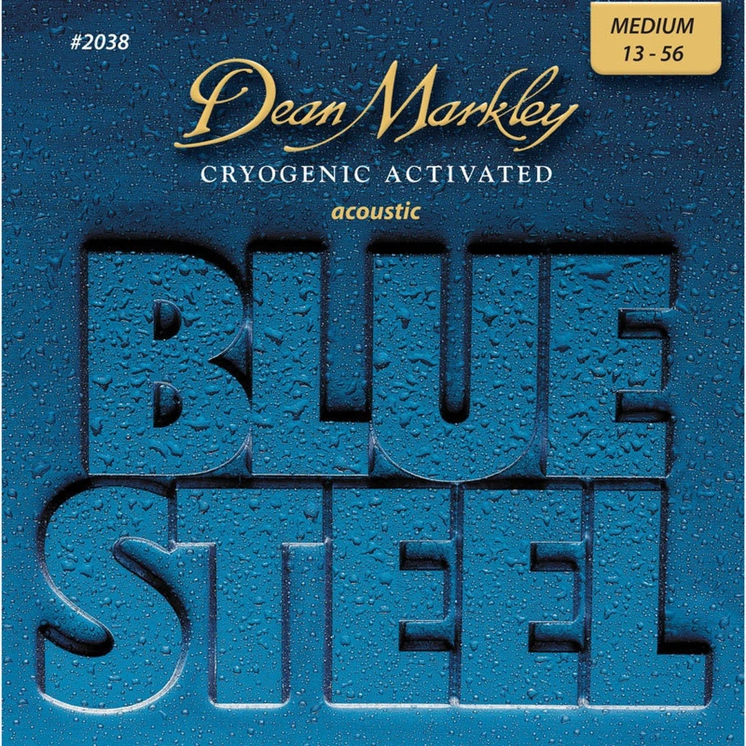 Струны для акустической гитары Dean Markley 2038 Blue Steel 13-56