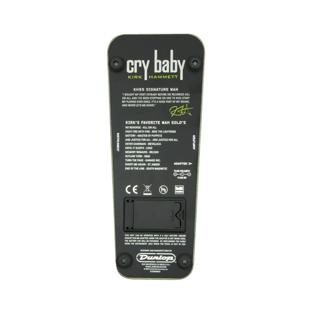 Педаль эффектов Dunlop KH95 Kirk Hammett Wah