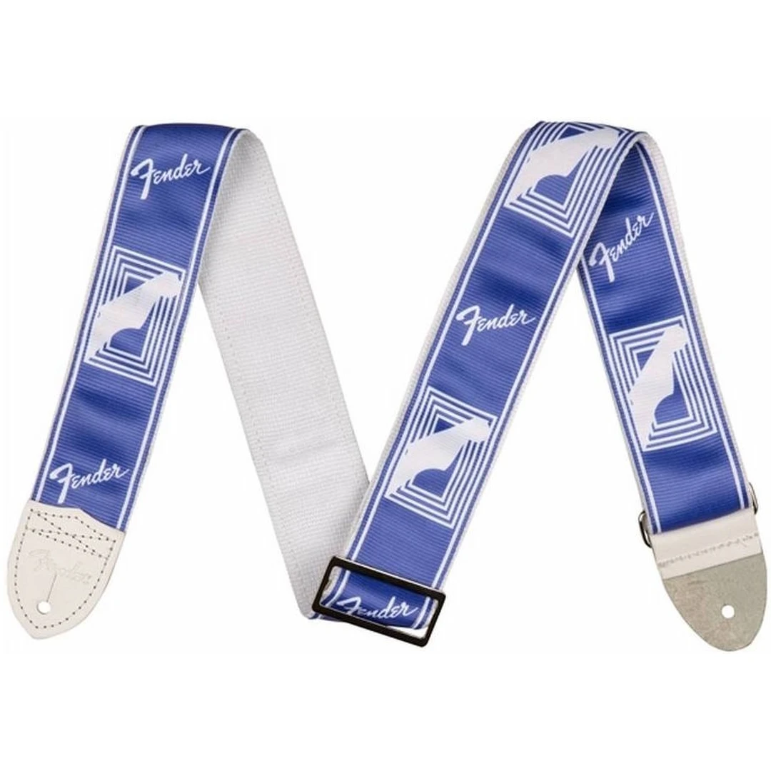 Ремень для гитары Fender 2" Custom Color Monogrammed Lake Placid Blue