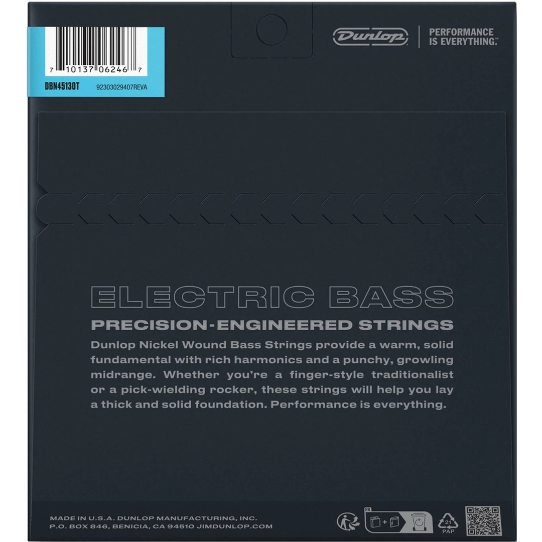 Струны для бас-гитары Dunlop DBN45130T 45-130