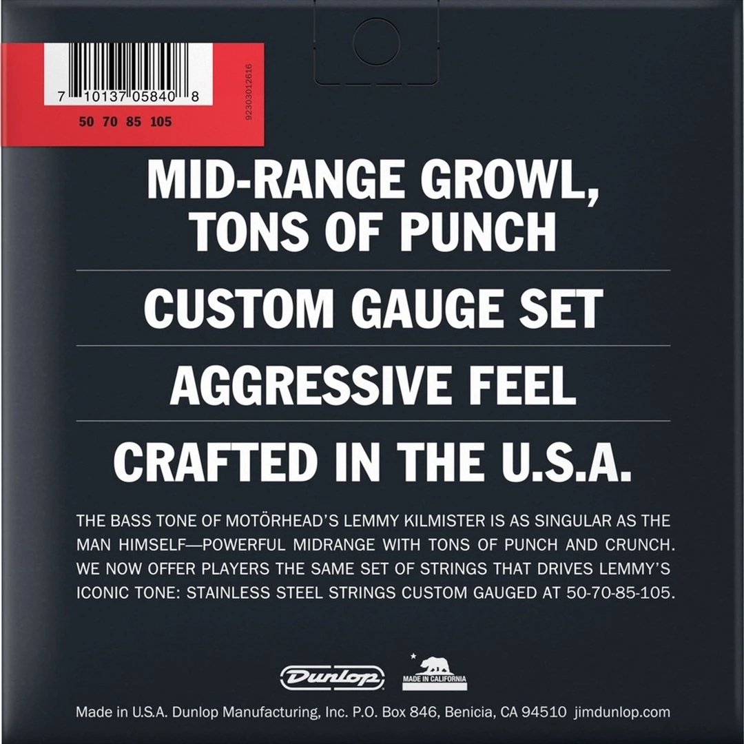 Струны для бас-гитары Dunlop LKS50105 50-105