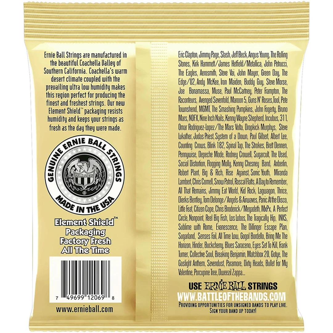 Струны для классической гитары Ernie Ball 2069 Earthwood Folk Nylon Clear &amp; Gold Ball End