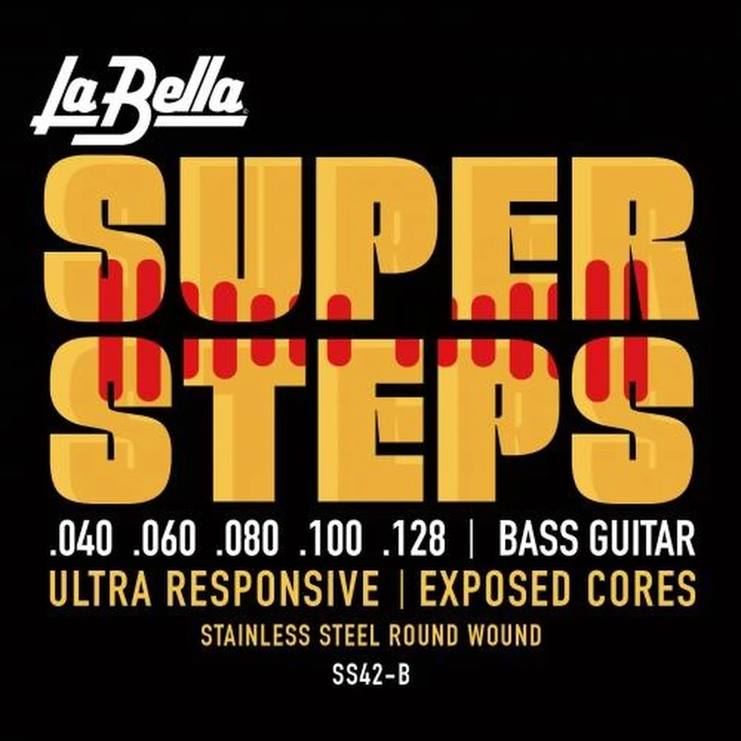 Струны для бас-гитары La Bella SS42-B 40-128