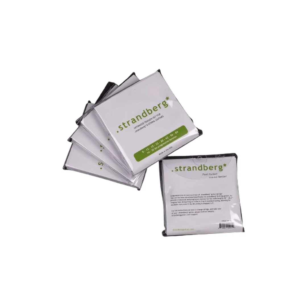 Набор из 5 комплектов струн для электрогитары Strandberg Optimized Tension Strings for Boden 8 (5 Sets)