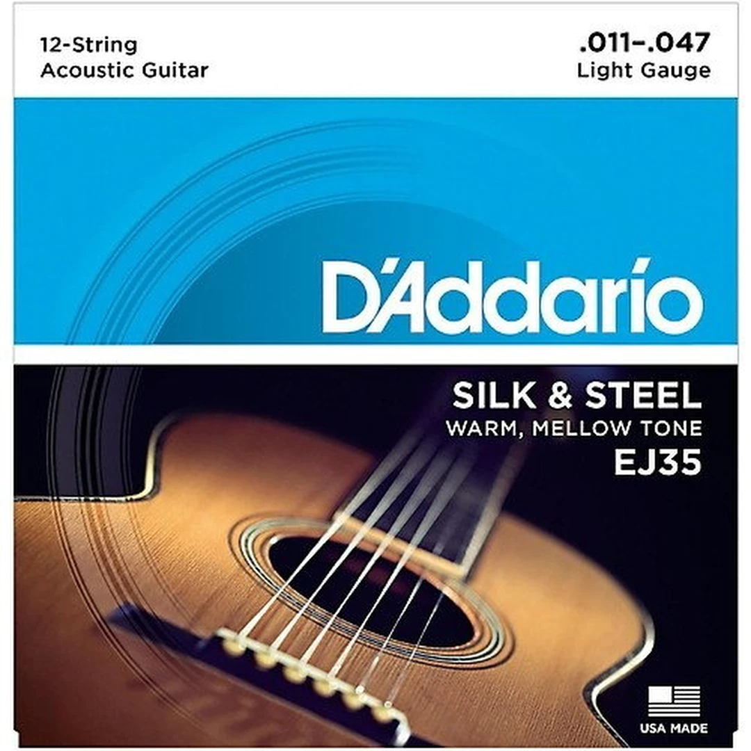 Струны для 12-ти струнной акустической гитары D’Addario EJ35