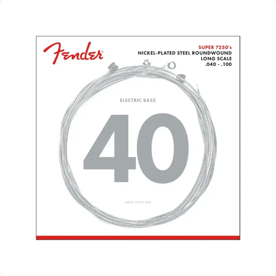 Струны для бас-гитары Fender 7250L 40-100 Long Scale