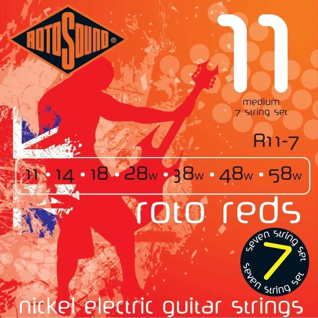Струны для электрогитары Rotosound R11-7 Strings Nickel Medium