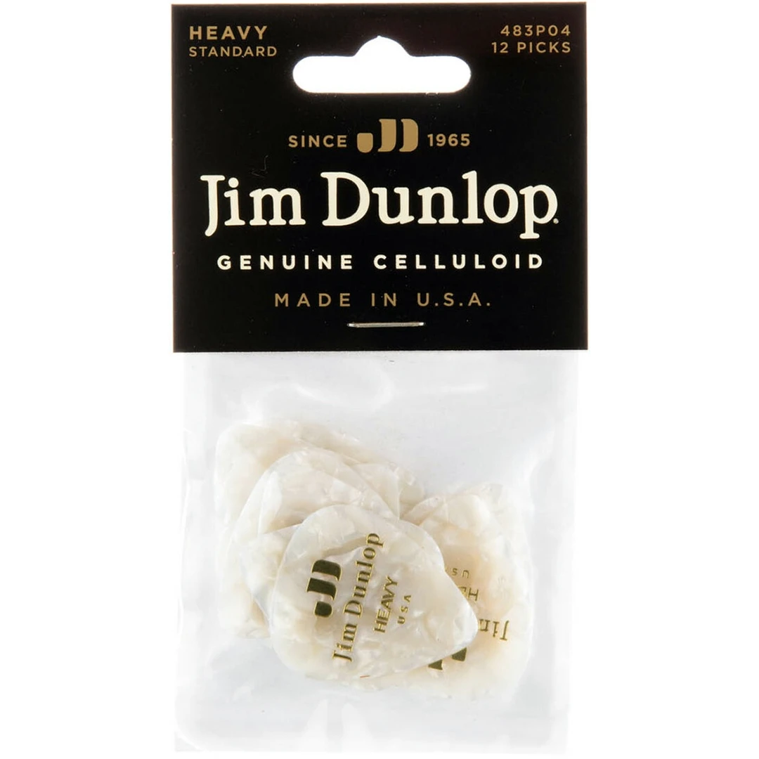Набор медиаторов Dunlop 483P04HV Celluloid Pearloid Heavy