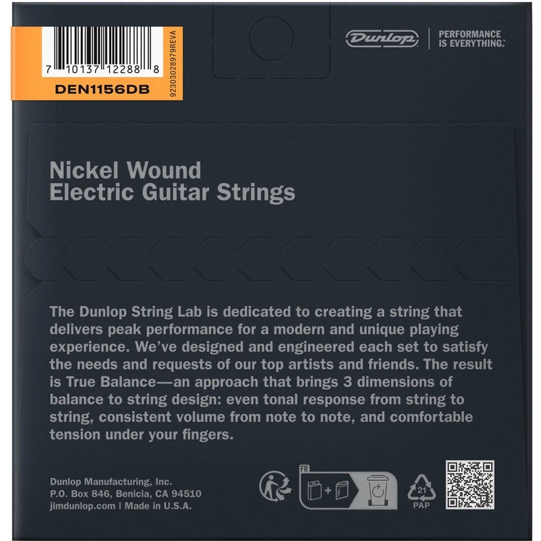 Струны для электрогитары Dunlop DEN1156DB 11-56