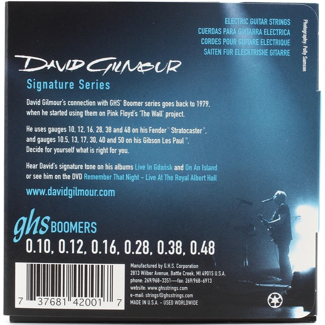 Струны для электрогитары GHS GB-DGF David Gilmour Signature