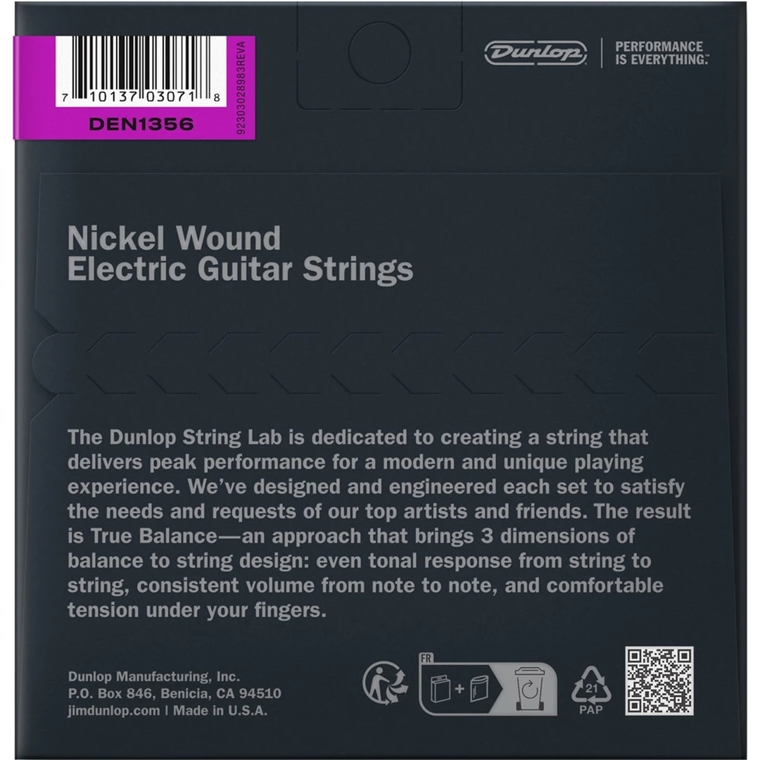 Струны для электрогитары Dunlop DEN1356 13-56