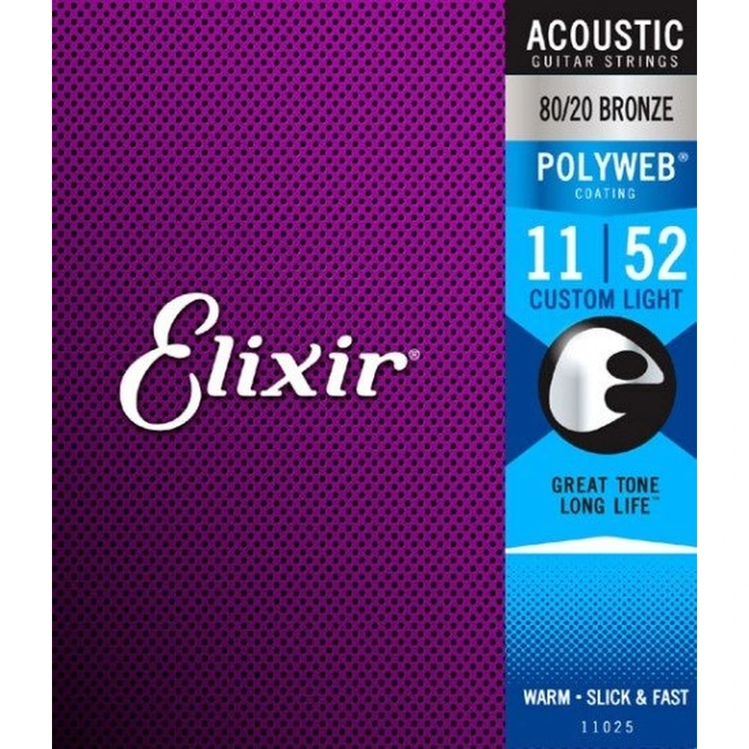 Струны для акустической гитары Elixir 11025 11-52