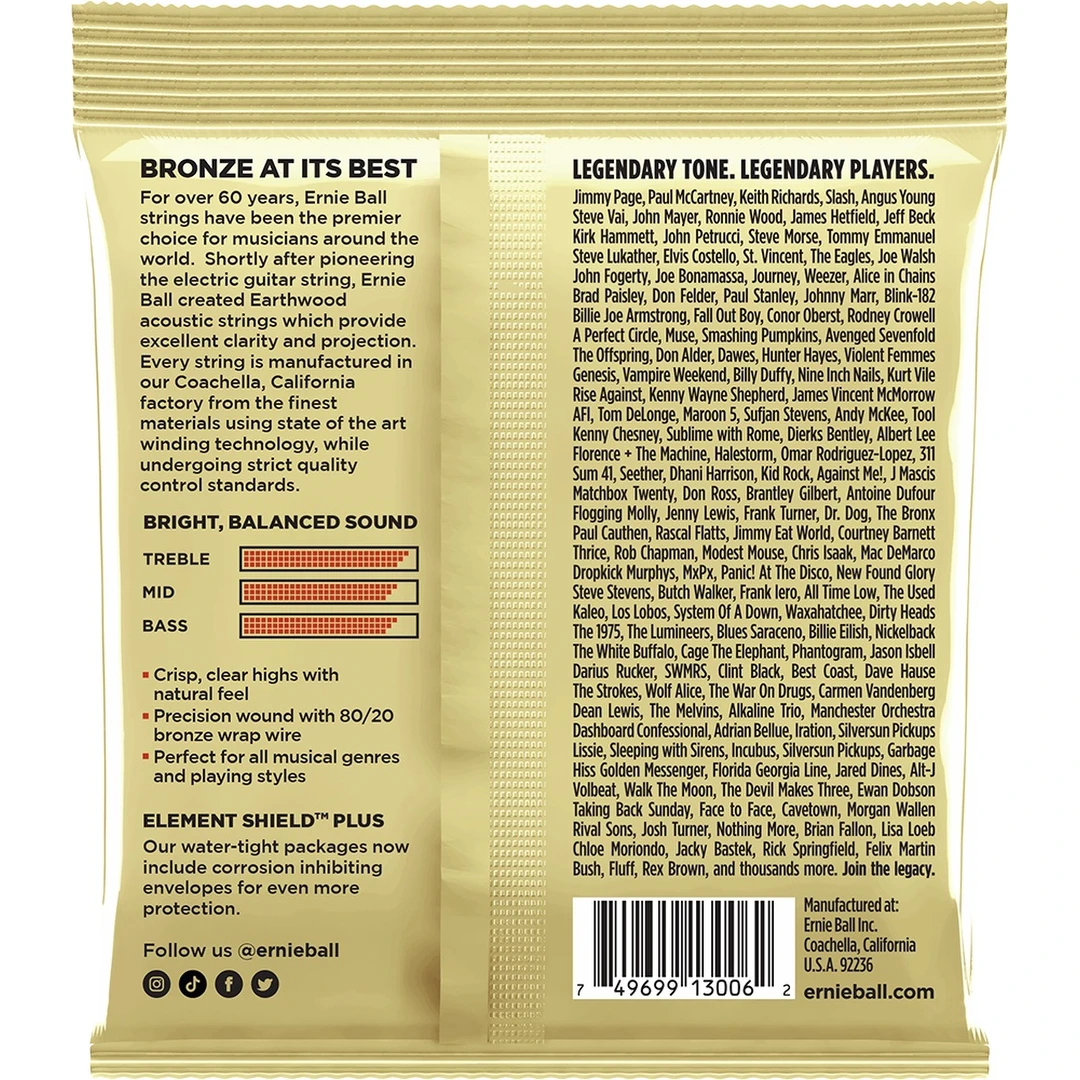 Струны для акустической гитары Ernie Ball 3006 10-50