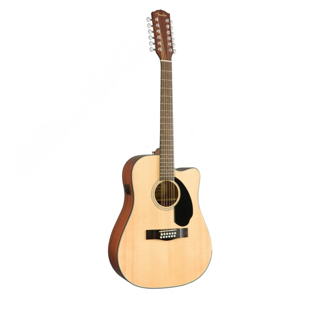 12-струнная электроакустическая гитара Fender CD-60SCE-12 Nat