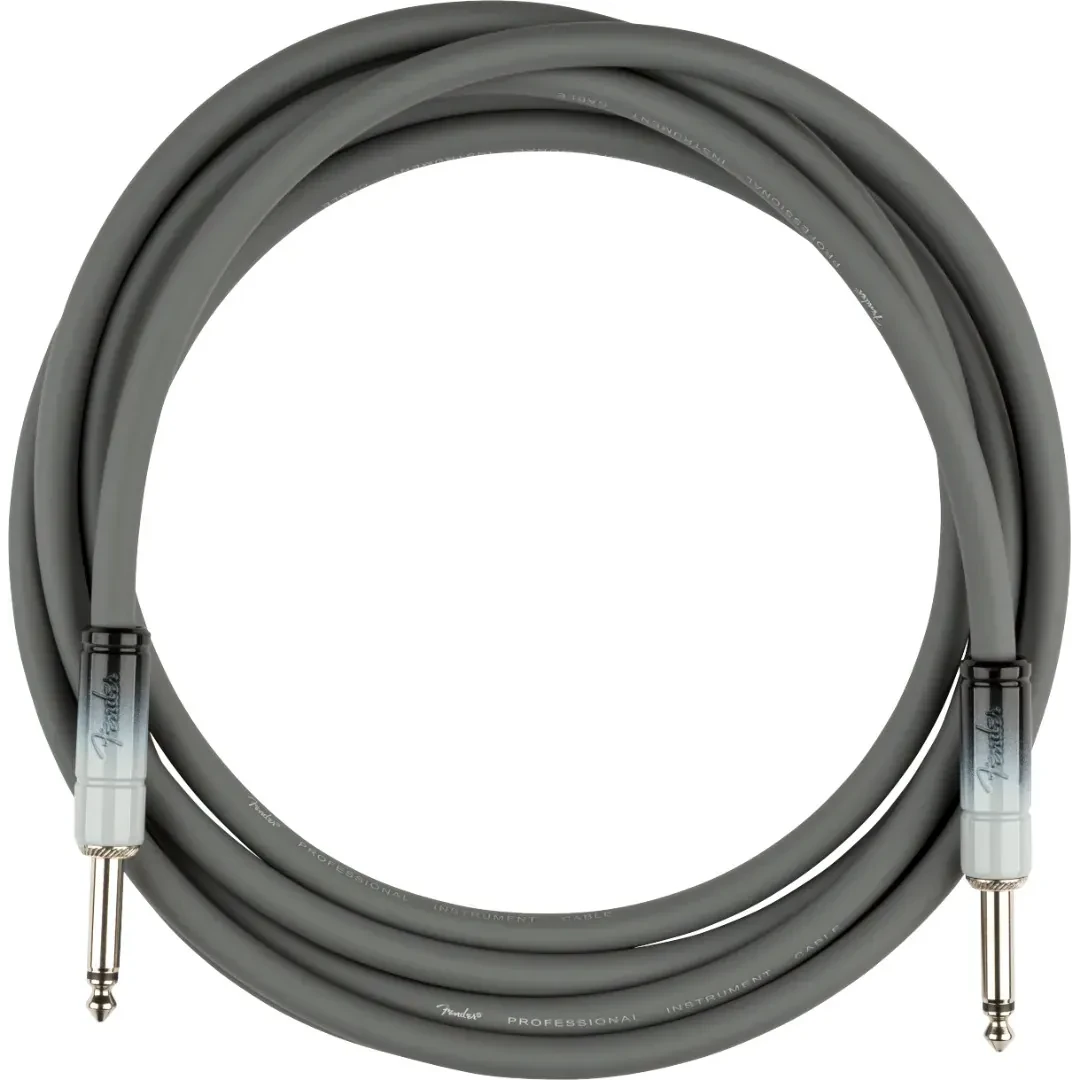 Инструментальный кабель Fender Ombre Instrument Cable Straight/Straight 10" Silver Smoke