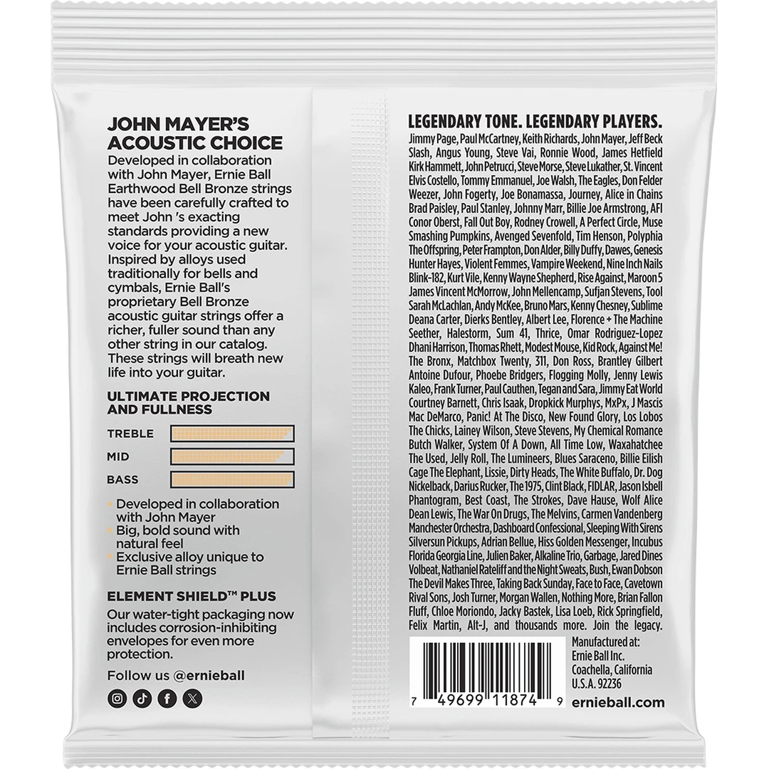Струны для акустической гитары Ernie Ball 2350 John Mayer 10-50