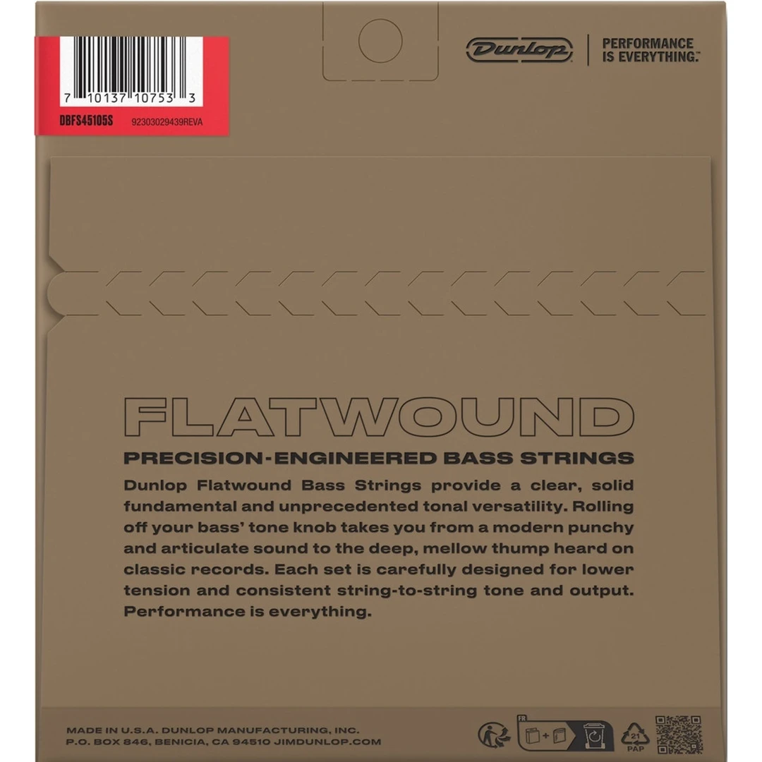 Струны для бас-гитары Dunlop DBFS45105S 45-105