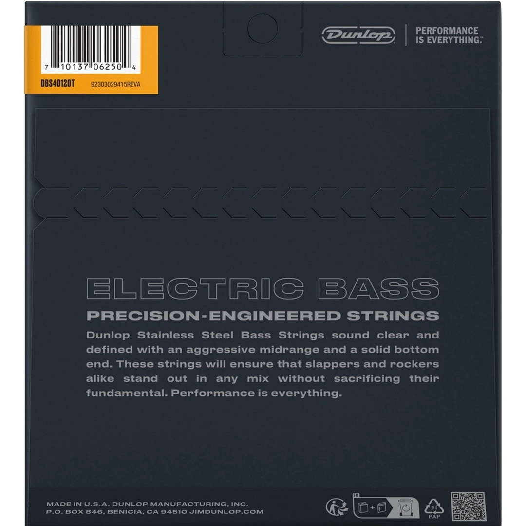 Струны для бас-гитары Dunlop DBS40120T 40-120