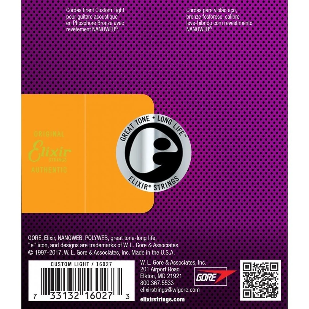 Струны для акустической гитары Elixir 11052 12-53