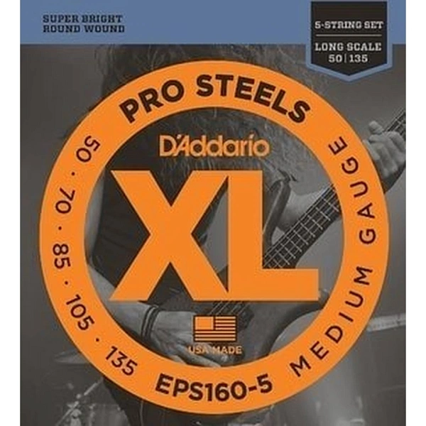 Струны для бас-гитары D'Addario EPS160-5 50-135