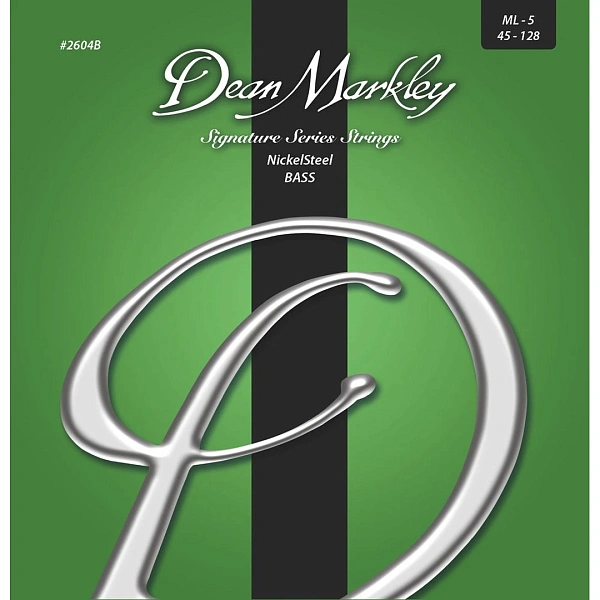 Струны для бас-гитары Dean Markley 2604B Signature Nickel Steel 45-128 5-Strings