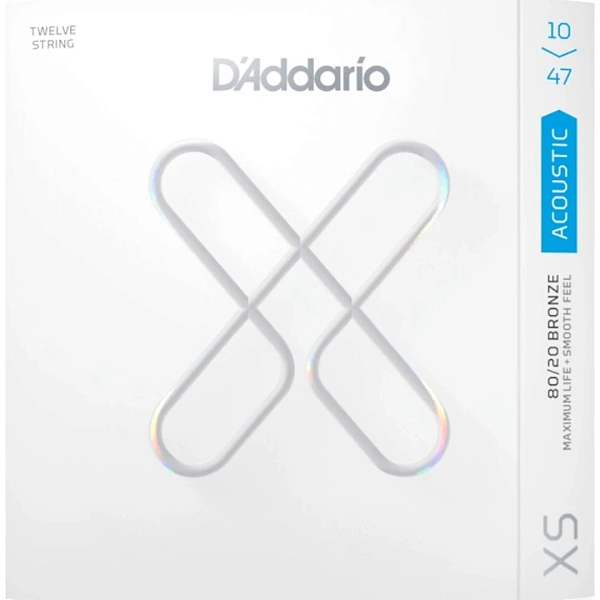 Струны для 12-ти струнной гитары D'Addario XSABR1047-12 10-47