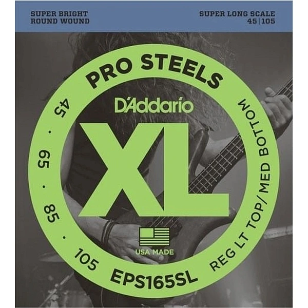 Струны для бас-гитары D'Addario EPS165SL ProSteels 45-105