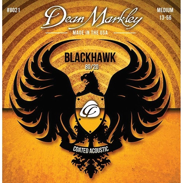 Струны для акустической гитары Dean Markley 8021 Blackhawk 80/20 13-56