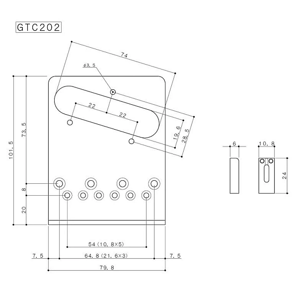Бридж Gotoh GTC202 C