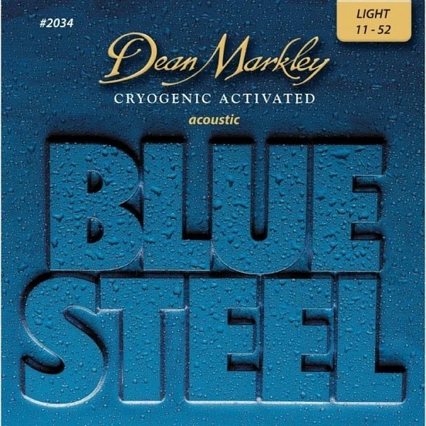 Струны для акустической гитары Dean Markley 2034 Blue Steel 11-52