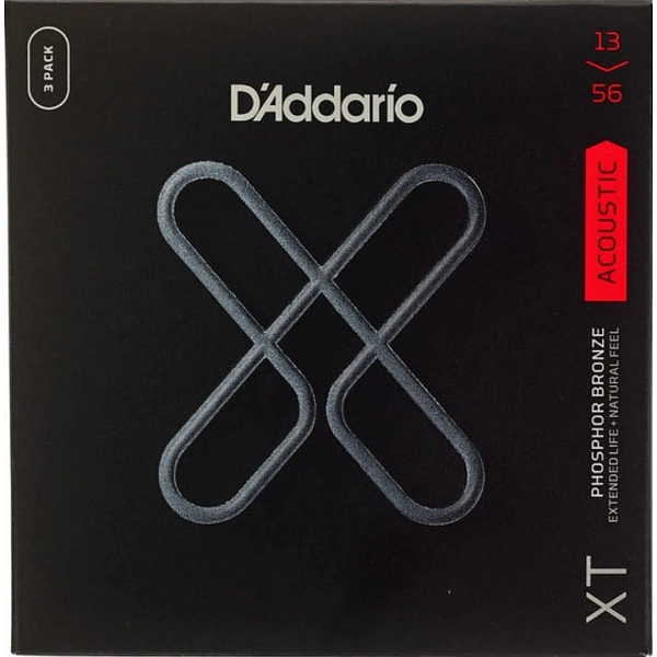 Струны для акустической гитары D'Addario XTAPB1356-3P 13-56